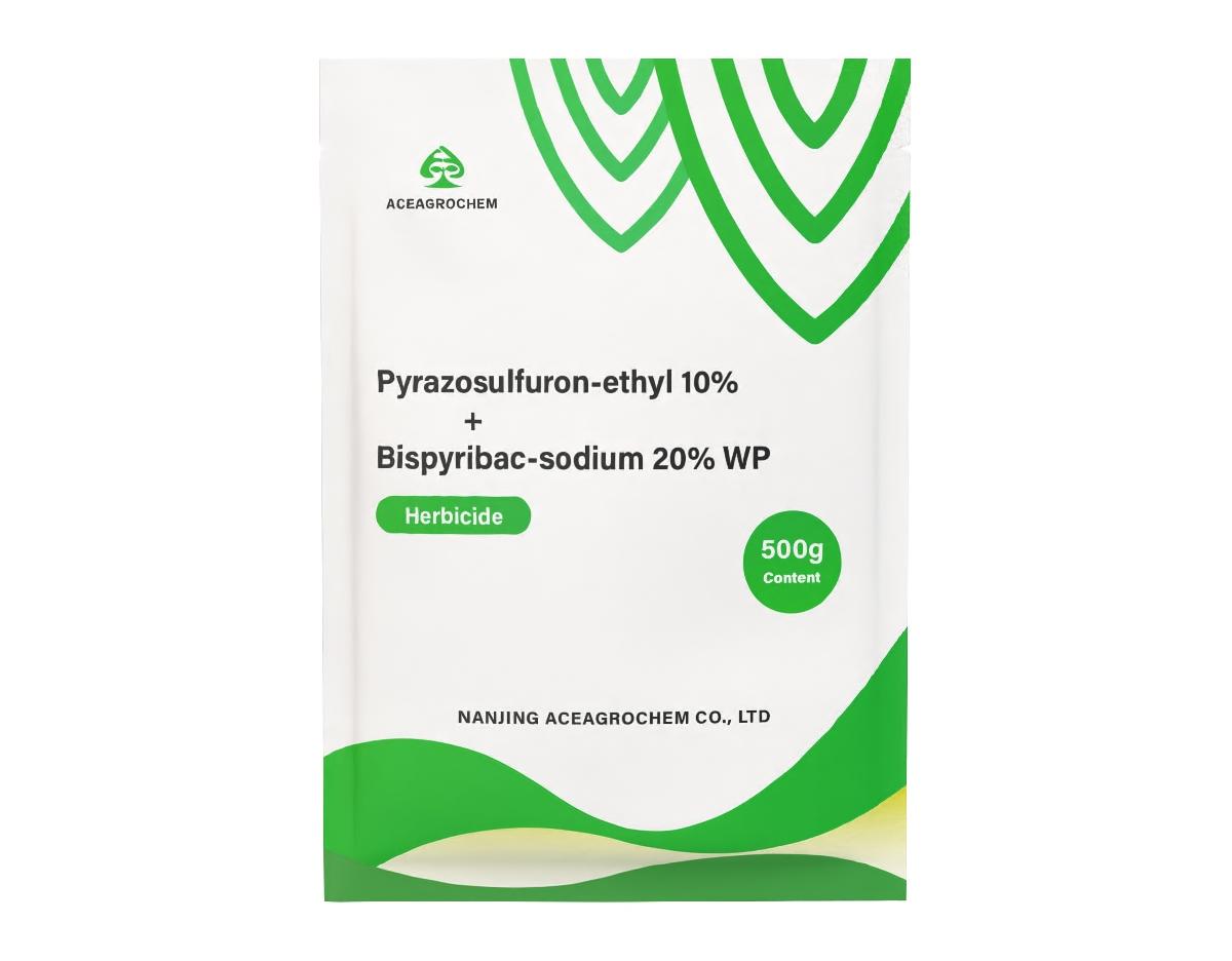 Pyrazosulfuron-ethyl 10% + Bispyribac-sodium 20% WP
